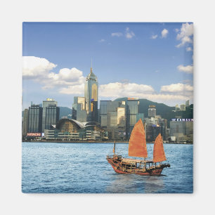 中国;ホンコン、ビクトリア港港A マグネット