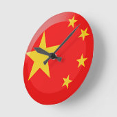中国 ラウンド壁時計 (傾斜)