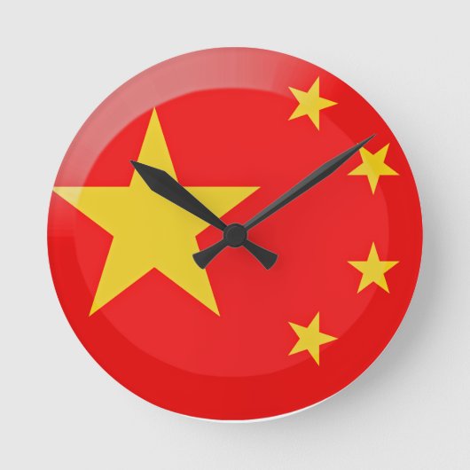 中国 ラウンド壁時計 (正面)