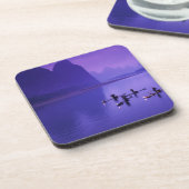 中国、リリバー。鵜の漁師。 コースター (左側)