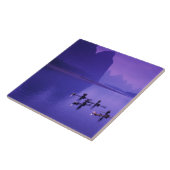 中国、リリバー。鵜の漁師。 タイル (側面)