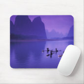 中国、リリバー。鵜の漁師。 マウスパッド (マウス)