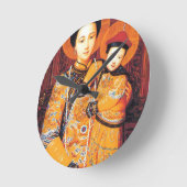 中国(中华圣母、中華聖母)の私達の女性中国のな聖母マリア ラウンド壁時計 (傾斜)