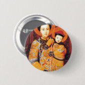 中国(中华圣母、中華聖母)の私達の女性中国のな聖母マリア 缶バッジ (正面&裏面)