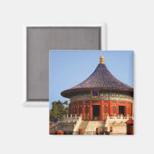 中国，北京，ティアンタン公園，寺の天国, 2 マグネット (正面/裏面)