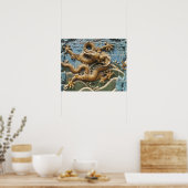 中国，北京，北海公園，九龍スクリーン， ポスター (キッチン)