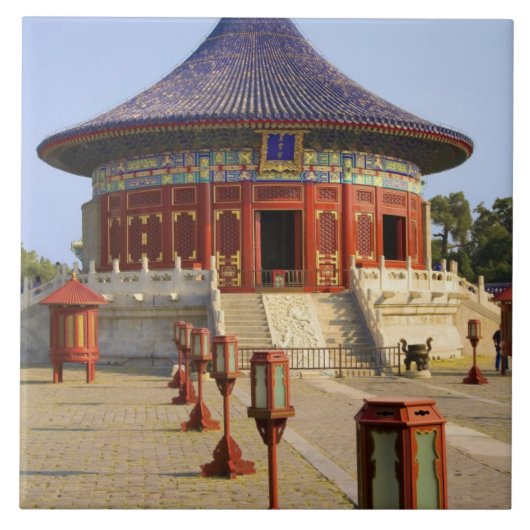 中国 北京 天壇公園 天壇 タイル (正面)