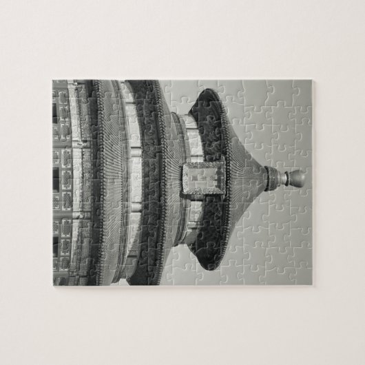 中国、北京、重文地区。神殿 ジグソーパズル (横)