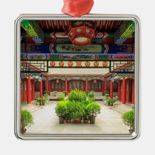 中国 小雁塔 メタルオーナメント (正面)