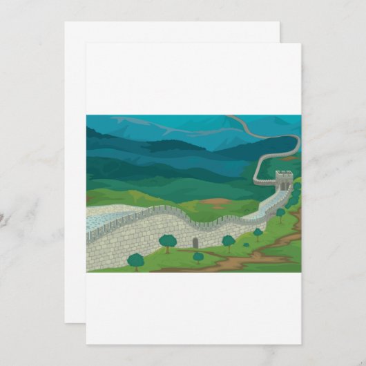 中国 招待状 (正面/裏面)