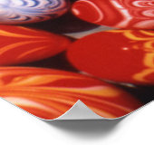 中国、明の墓、ガラス絵を描のお土産 ポスター (角)