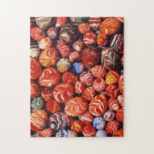 中国、明の墓、ガラス色彩の鮮やかの土産物 ジグソーパズル (縦)