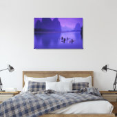 中国、李川。鵜の漁師。 キャンバスプリント (インサイチュ (寝室))