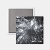 中国、竹林(冷蔵庫用マグネット) マグネット (正面/裏面)