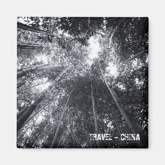 中国、竹林(冷蔵庫用マグネット) マグネット (正面)