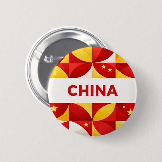 中国 缶バッジ (正面&裏面)