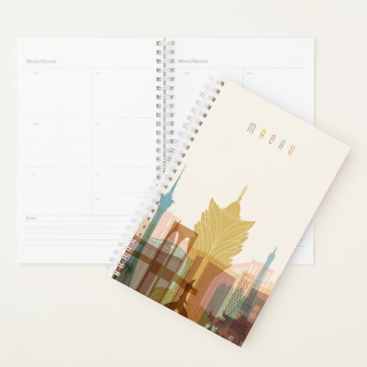 中国 |都市スカイライン プランナー手帳 (ディスプレー)
