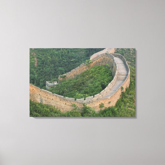 中国・金山嶺の万里の長城 キャンバスプリント (正面)