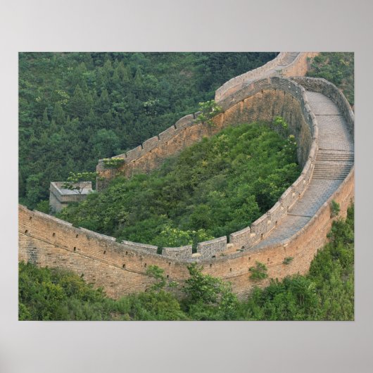中国・金山嶺の万里の長城 ポスター (正面)