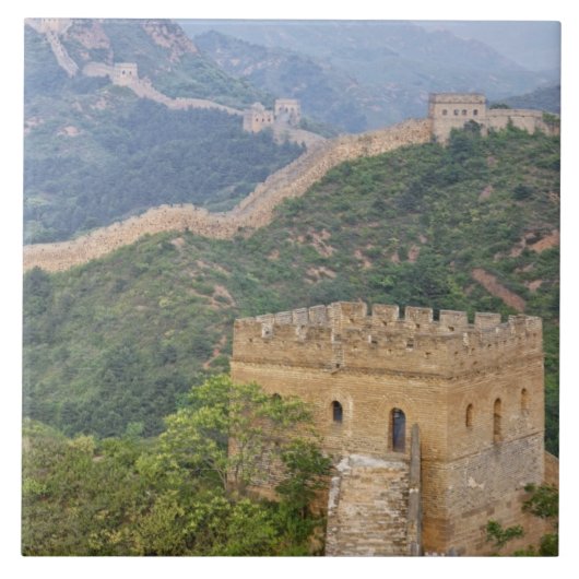 中国・金山嶺の万里の長城 2 タイル (正面)