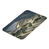 中国、雲南省。氾濫した～の棚田 マグネット (左側)