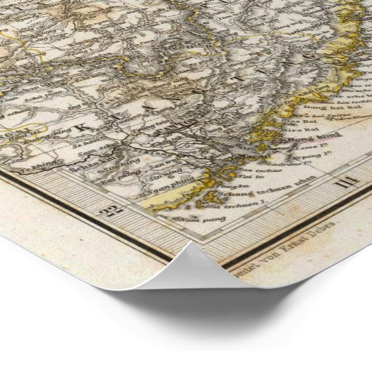 中国，韓国 ポスター (角)