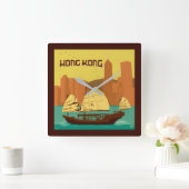 中国 |香港 スクエア壁時計 (ホーム)