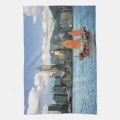 中国、香港、ビクトリア港、港、A キッチンタオル (縦)