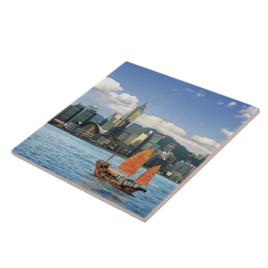 中国、香港、ビクトリア港、港、A タイル (側面)