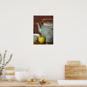 中国、香港。伝統的中国のティーポット ポスター (キッチン)