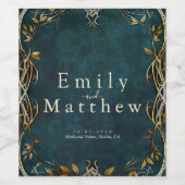 中地国王陛下結婚の ワインラベル (シングルラベル)