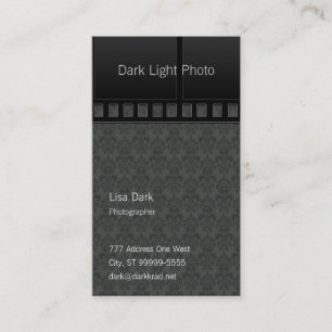 中型のダマスク織のフィルムの写真のカメラマン 名刺