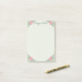 中型のピンクは4x6活気付きます ポストイット (デスク上)