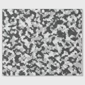 中型の形の冬のカムフラージュ ラッピングペーパー (フラット)