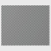 中型の白黒点検の包装紙 ラッピングペーパー (フラット)