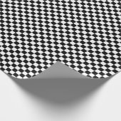 中型の白黒点検の包装紙 ラッピングペーパー (角)