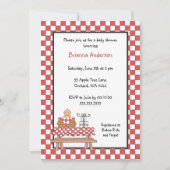 中型の皮を持つベビーQのシャワーの招待状の男の子 招待状 (正面)