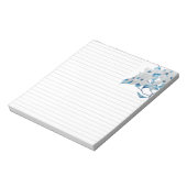中型メモ帳のハナミズキの花 ノートパッド (回転)