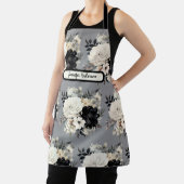 中型白黒フローラエプロン エプロン (インサイチュ)