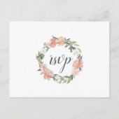 中夏フローラRSVPポストカード(食事の選択あり) インビテーションポストカード (正面)