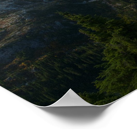 中央と下部のソーントン湖の上を表示 ポスター (角)