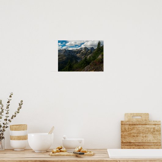 中央と下部のソーントン湖の上を表示 ポスター (キッチン)