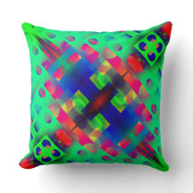 中央にデザインされた色付きの穴あき正方形