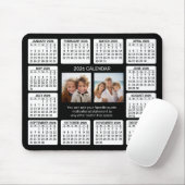 中央に写真があるカレンダー マウスパッド (マウス)