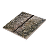 中央に切り取られた木 タイル (側面)