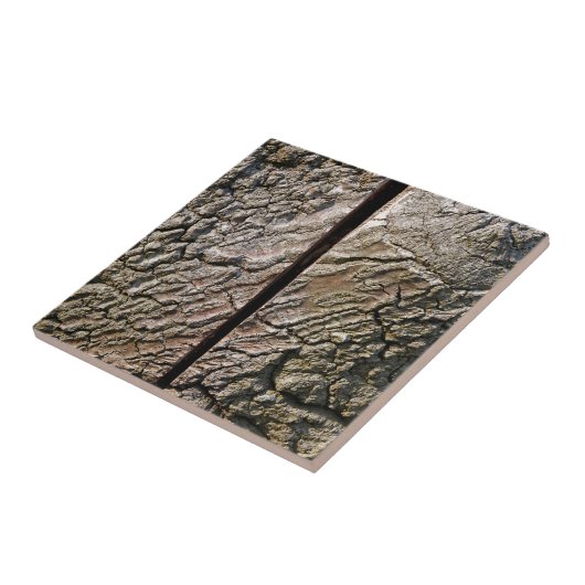 中央に切り取られた木 タイル (側面)