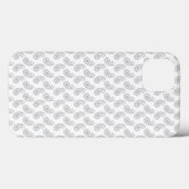 中央に模様がある白い背景 Case-Mate iPhoneケース (裏面 (横))