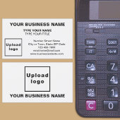 中央に配置されたスタイルホワイト名刺 名刺