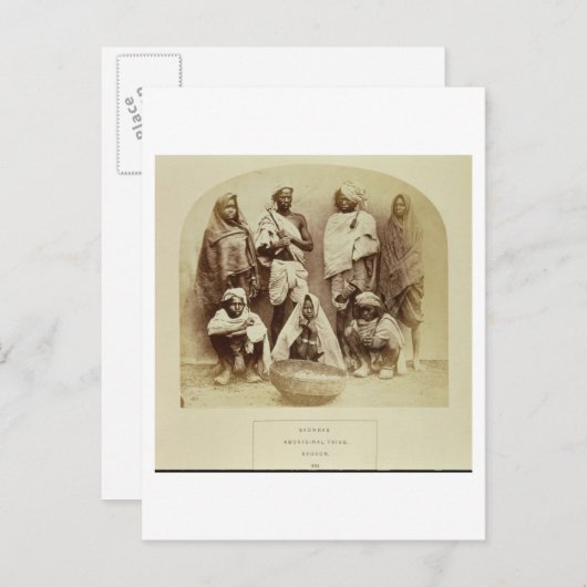 中央のサウゴールの先住民 ポストカード (正面/裏面)