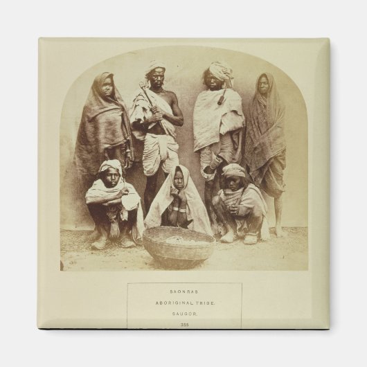 中央のサウゴールの先住民 マグネット (正面)